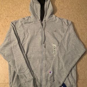Champion men’s zip-up hoodie size large